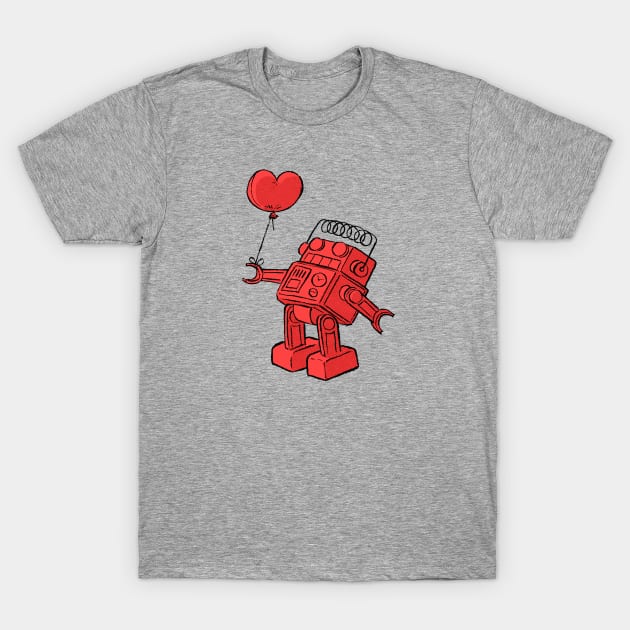 LOVEBOT RED T-Shirt by JimBryson